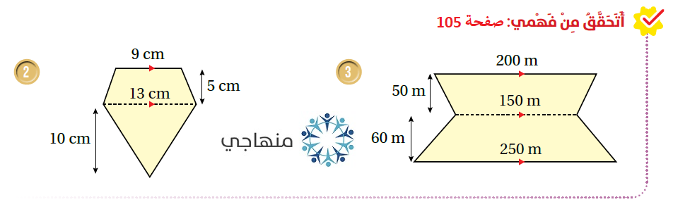 مساحة شبه المنحرف